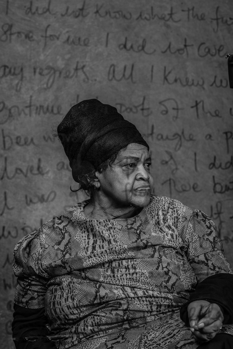 Portrait of Miriam Tlali as part of Adrian Steirn’s 21 Icons South Africa project. Date: 15.10.2014. Adrian Steirn/Courtesy of 21 Icons South Africa