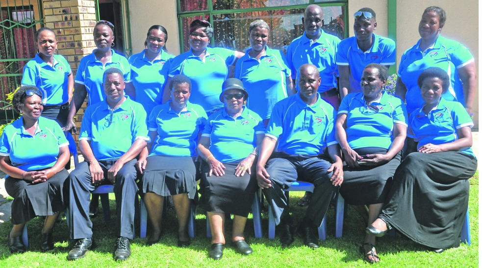 Some members of A re Tshwaraneng Social Club in Soshanguve, Tshwane.