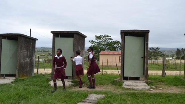 A pit toilet built in 1957. Picture: File