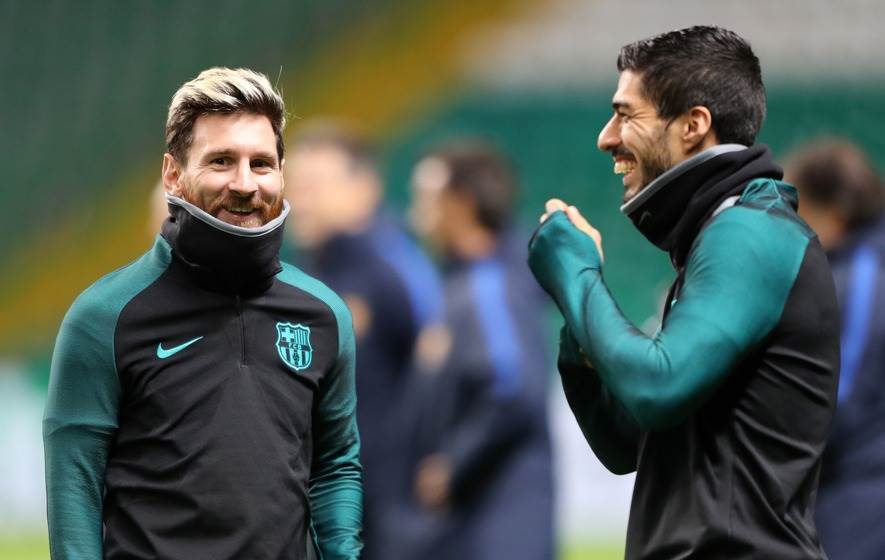 FC Barcelona Attacking Duo Lionel Messi Luis Suarezo Outscoring 