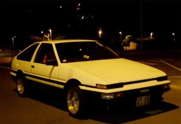 <B>MEET HACHIROKU:</B>Calvin Fisher from Other People's Cars met up with Sergio Bergstedt, owner of a  1983 Toyota Corolla Sprinter Trueno AE86. <i>Image: Calvin Fisher / YouTube</i>