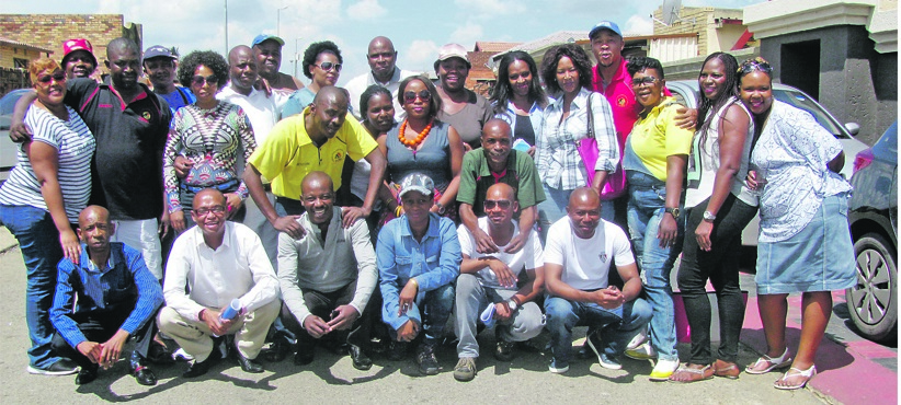 Members of Pimville United Brothers and Sisters stokvel. Photo by Malereko Tae