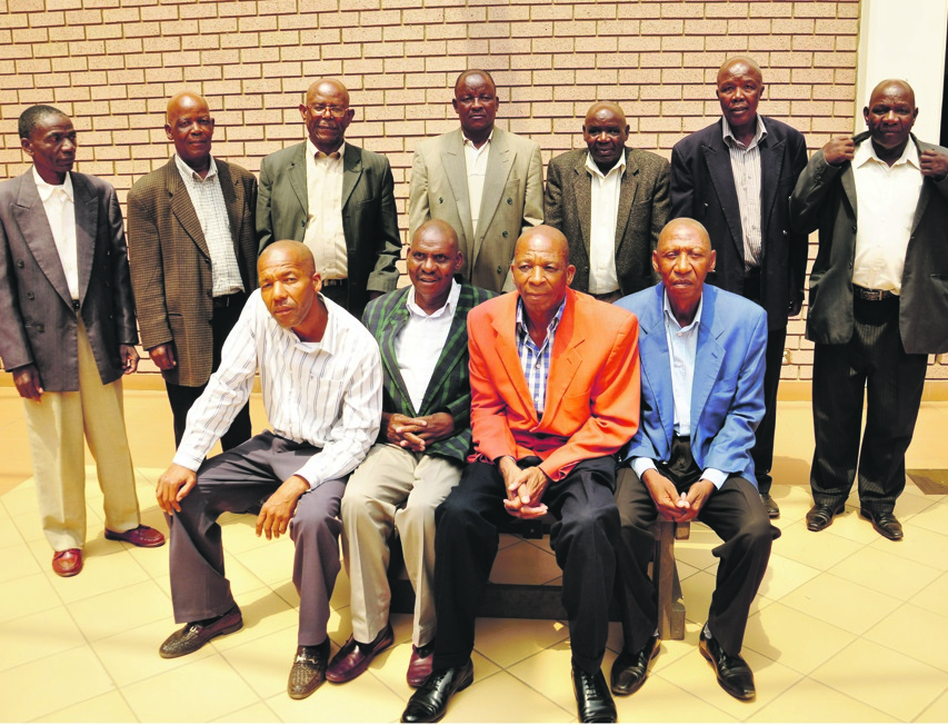 Kgosi Mampuru descendants and members of the royal council at the Constitutional Court. Photo by Samson Ratswana