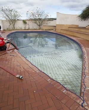 The swimming pool at Nkandla. (Matthew Middleton, News24)