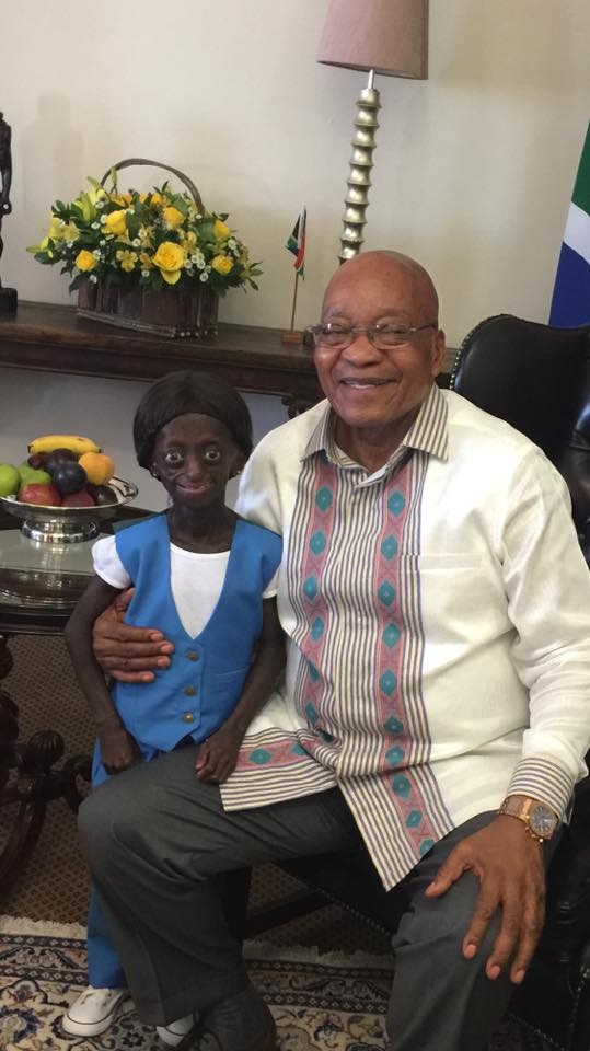 Ontlametse Phalatse and President Jacob Zuma.
Photo: Lakela Kaunda-Facebook
