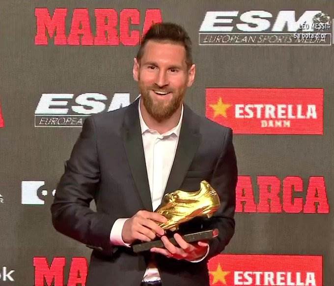 Lionel Messi Receives Record-Breaking Golden Shoe | Soccer Laduma