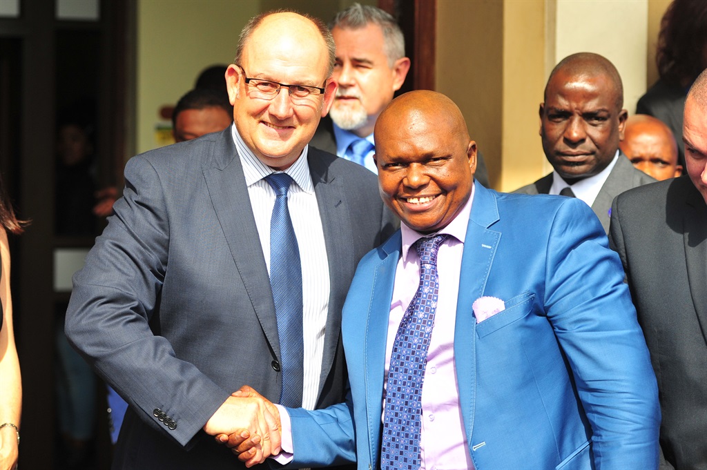 Athol Trollip and Mongameli Bobani in August 2016. Picture: Theo Jeptha