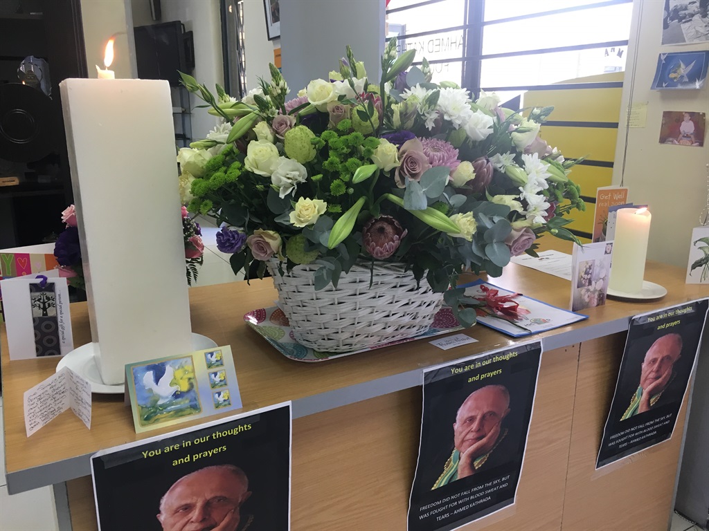 Mourners showed their support at the Ahmed Kathrada Foundation in Lenasia, after the ANC stalwart passed away. Picture: Msindisi fengu 