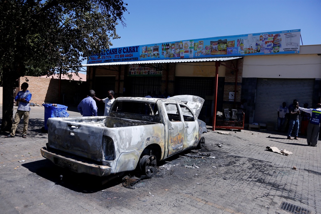 Ismail Haji and Abddurhmaan whose cars weer burnt allegedly by taxi drivers in Polokwane. Photos by Joshua SebolaPhoto by 