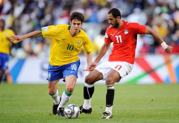 KAKÁ 2009 CONFEDERATIONS CUP GAME WORN BRAZIL JERSEY