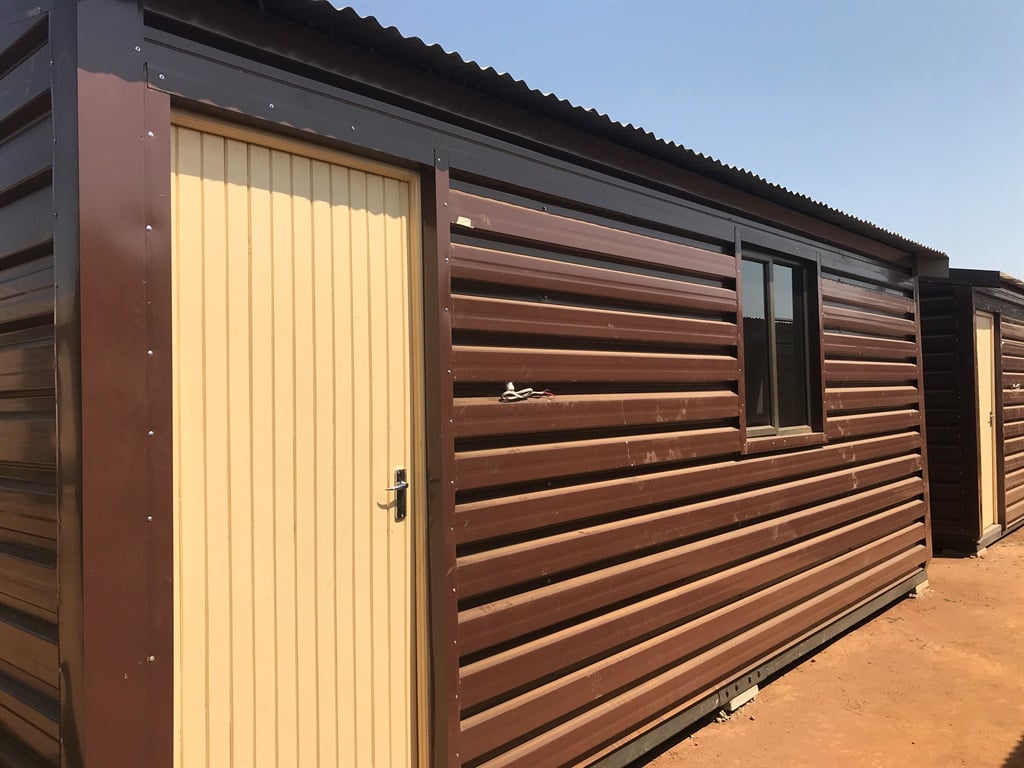 One of the temporary residential units in Mamelodi