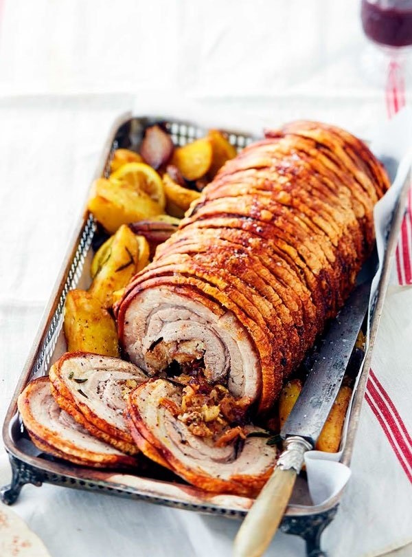 Stuffed Pork Belly With Crackling Home 