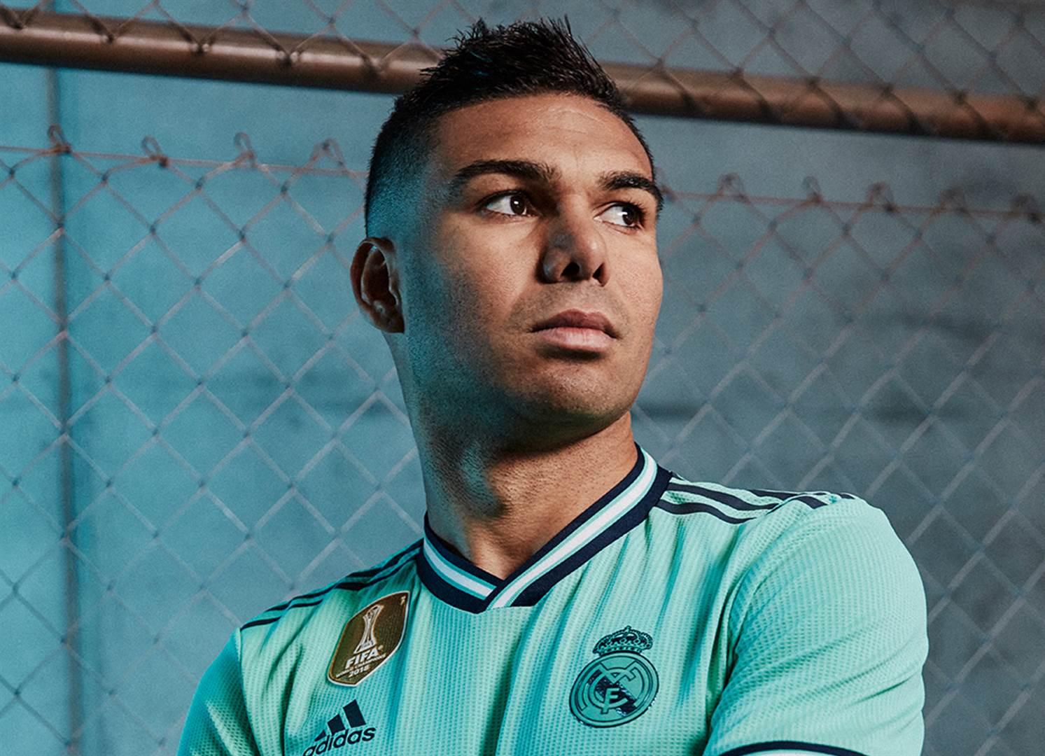 ADIDAS REAL MADRID 2018 3RD JERSEY teal blue - Soccer Plus