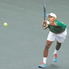 IN YOUR COURT:  The SA Davis Cup team will pin their hopes on the highly ranked Raven Klaasen against Slovenia. (Reg Caldecott, Gallo Images)