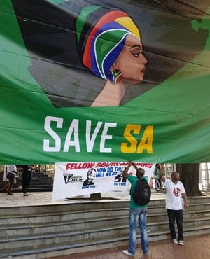 People speaking at Save South Africa's 'real State of the Nation Address' say citizens are fed up with the state of the country under the current administration. (Paul Herman, News24)