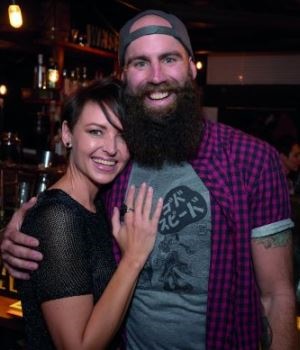 Monique Fleming, founder of Bonafide Beards, together with her bearded husband, Joe. (Picture: Supplied)