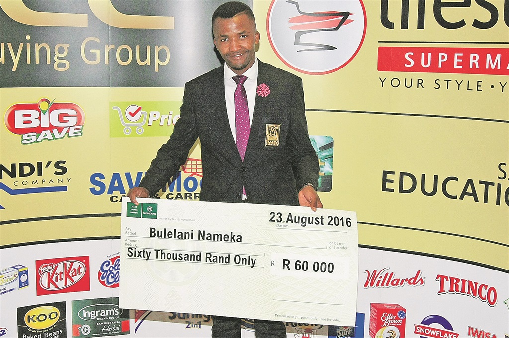Bulelani Nameka was last year’s Young Community Shaper winner and took home R60 000.