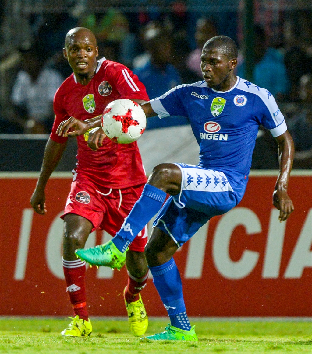 Aubrey Modiba at Nedbank Cup Last 16 match agaisnt Kwadukuza United.