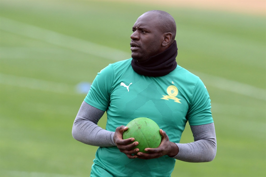 MIDRAND, SOUTH AFRICA - august 31:  Denis Onyango of Mamelodi Sundowns during the Mamelodi Sundowns media open day at Chloorkop on August 31, 2022 in Midrand, South Africa. (Photo by Lefty Shivambu/Gallo Images)