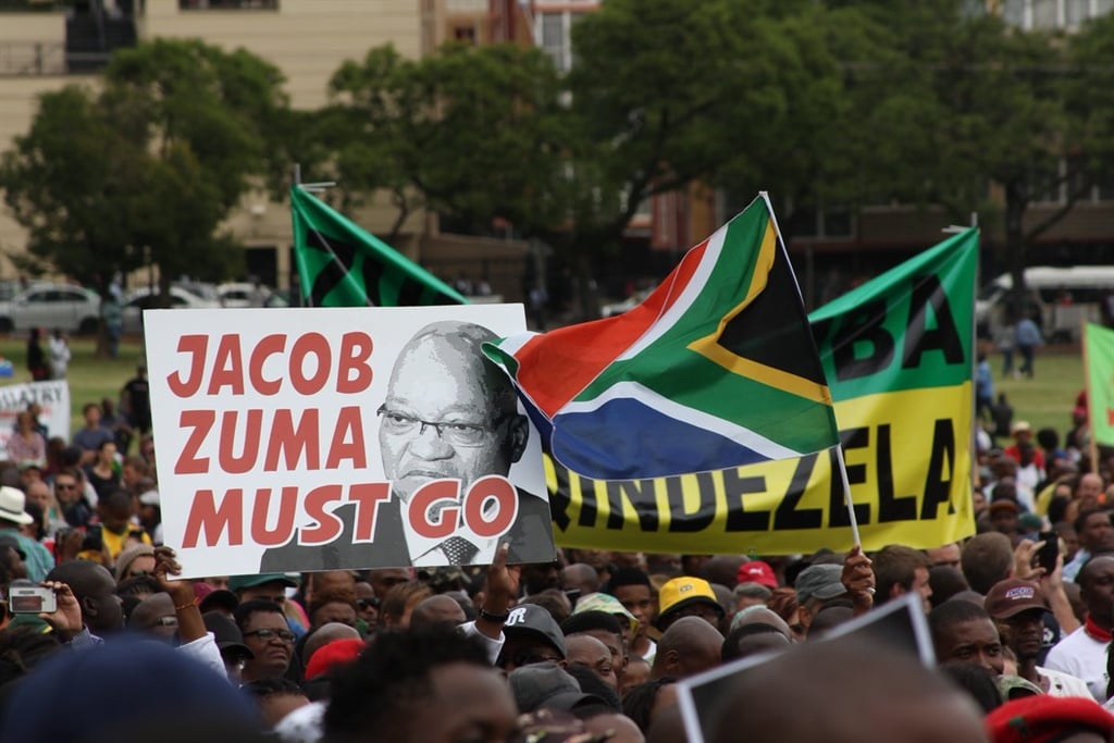 Calls for President Jacob Zuma to resign were loud and clear at the People's March in Pretoria today. 