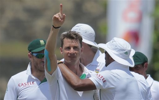 <strong><em>Proteas fast bowler Dale Steyn was named man-of-the-match for claiming match figures of 9/99... (AP)</em></strong><br />