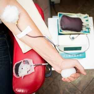 One blood donation equals 475ml of blood.