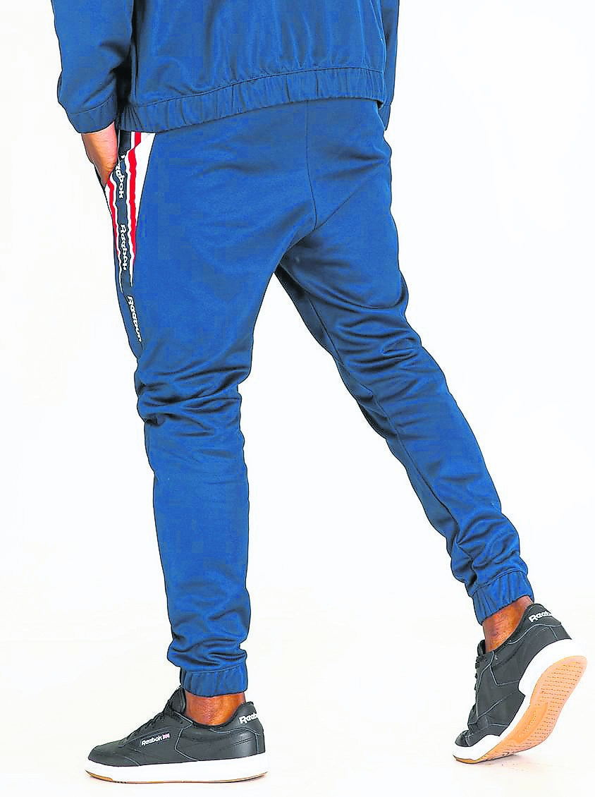 Reebok Franchise Track Pants in Navy R999. Pictures: Supplied