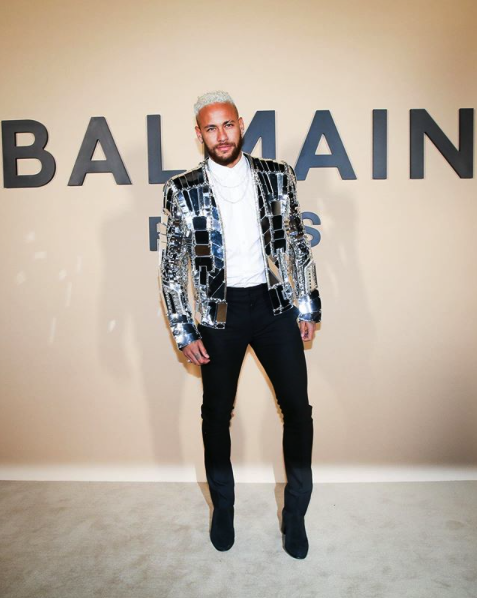 Bling Balmain! Neymar Dazzles In Mirror Jacket | Soccer Laduma