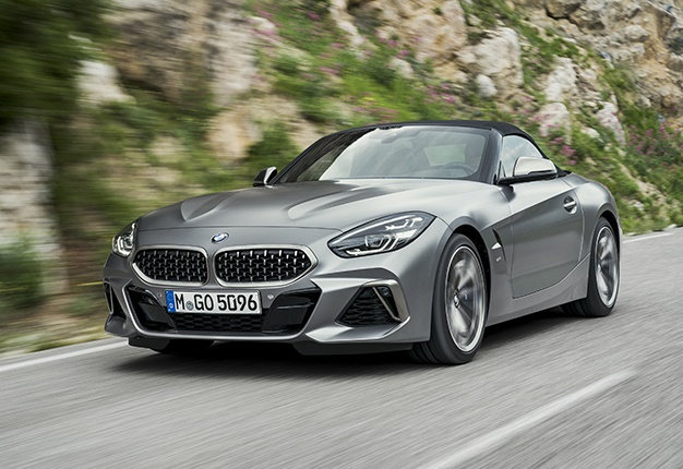 2018 BMW Z4 on the road