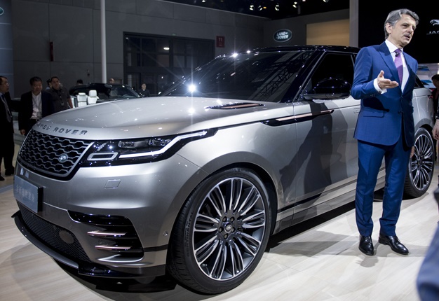 <b> WORLD'S LARGEST CAR MARKET: </b> CEO of Jaguar Land Rover, Ralf Speth, speaks during the first day of the 17th Shanghai motor show on April 19. <i> Image: AFP / Johannes Eisele </i>