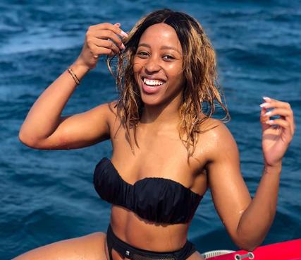 Fitness Bunny Sbahle Mpisane promises to show more skin. Photo: Instagram