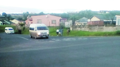 KwaS’gebengu bus stop, where residents used to be robbed.                                    Photo by Mavi Ngcobo