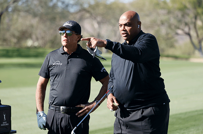 Phil Mickelson and Charles Barkley