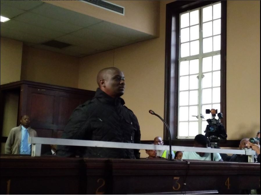 Elvis Ramosebudi in court today. Photo from Twitter @AmandaKhoza