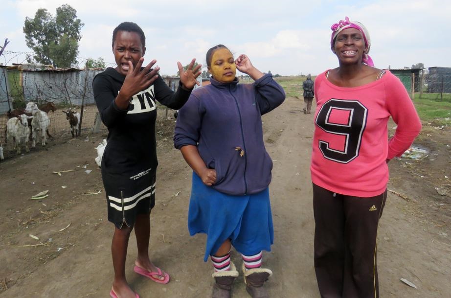 Makgomo Phasha, Winnie Mokoena and Eunice Nyandlane say they are being left out in the cold because they refuse to lower their morals. Photo by Ntebatse Masipa