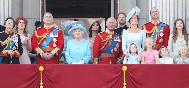 Britain's royal family flypast on the balcony of Buckingham Palace. (Photo: Getty Images)