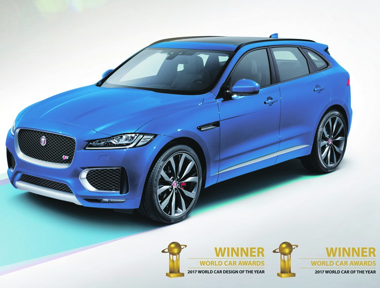 Jaguar’s F-Pace was voted the best and most beautiful car of 2017!