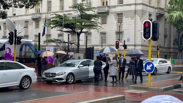 <p>The king of Lesotho, His Majesty Letsie III, has arrived at the Cathedral for Tutu's official funeral service. </p><p><em>- Marvin Charles</em></p>