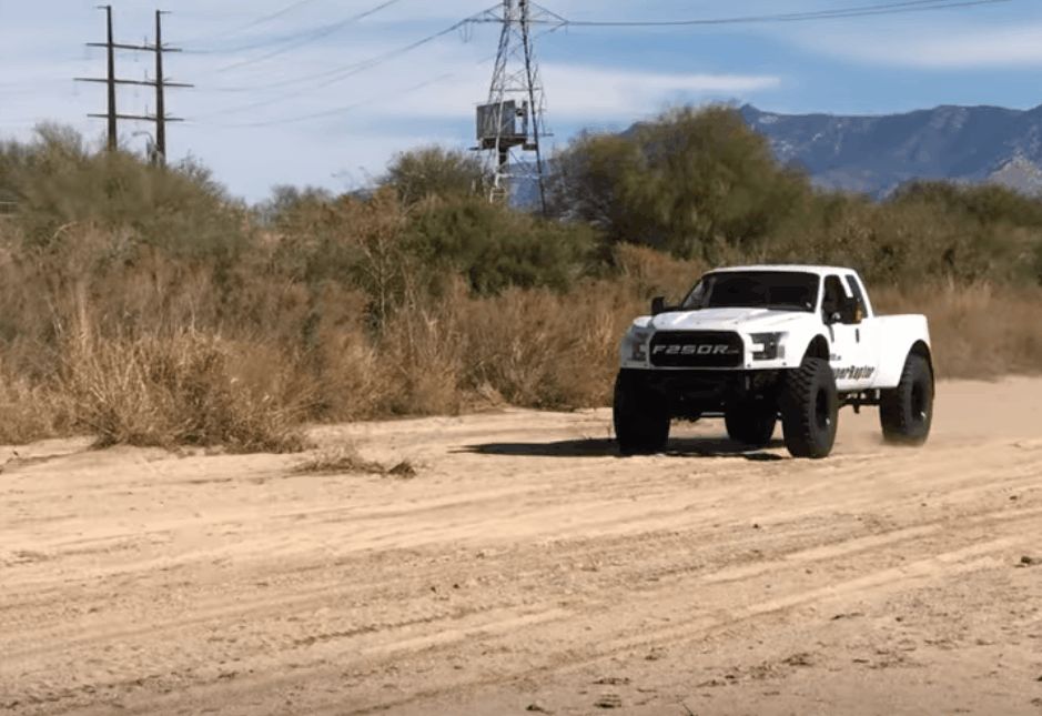 <b>BIG ENOUGH?</b> If the F150 Raptor was a touch too small for you, some folks have upped the ante. It’s called the MegaRaptor. <i>Image: YouTube</i>