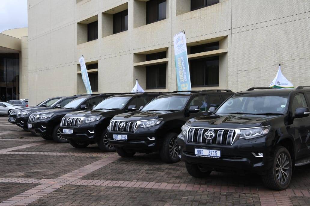 The KZN government handed over six Toyota Prados to King Goodwill Zwelithini’s queens.PHOTO: supplied
