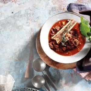 North African-inspired shank soup