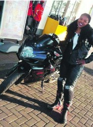 Busisiwe Sithole loves the feeling she gets riding on her bike.
