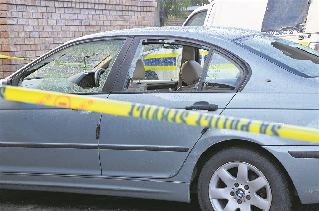 A cop was wounded and his grandson killed when a car he and his family were travelling in was shot at on Friday.                      Photo by Lulekwa Mbadamane