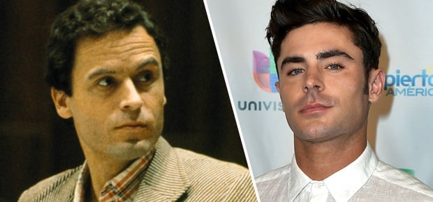 Ted Bundy and Zac Efron. (Getty Images)