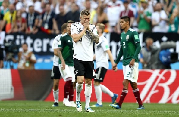 <p><strong><span style="text-decoration:underline;">FULL-TIME!</span> </strong></p><p><strong>GERMANY 0-1 MEXICO</strong></p>