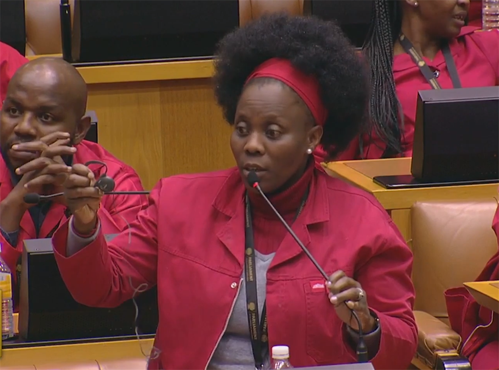 EFF MP Josephine Mokwele.
