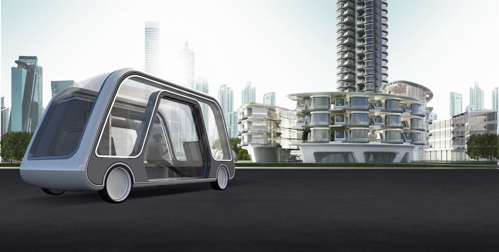 Futuristic driverless car that doubles as a hotel 