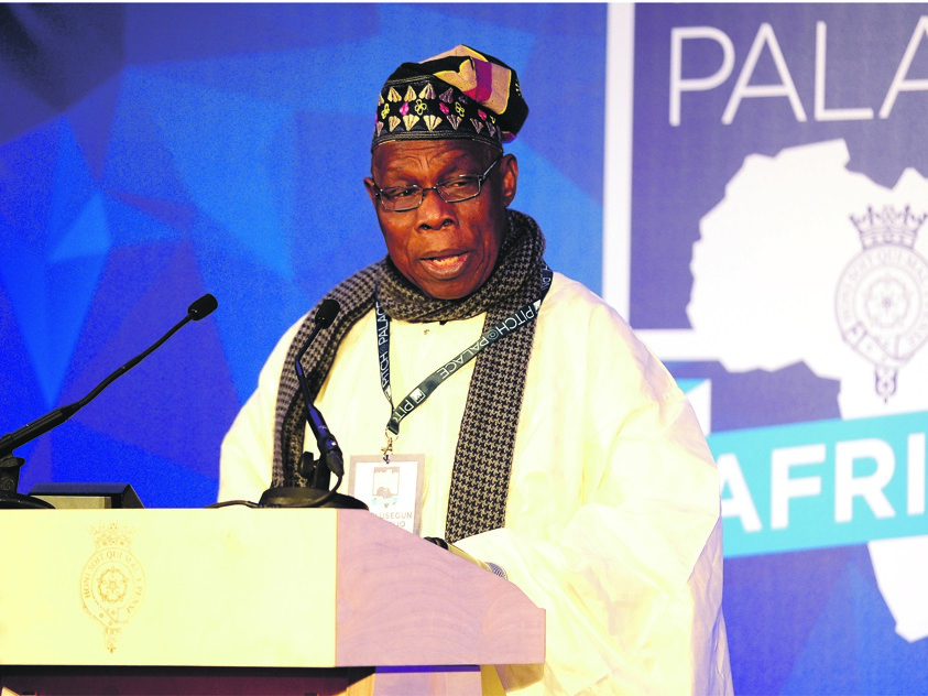 Olusegun Obasanjo, former president of Nigeria, speaks at the launch of his latest book. Picture: Anthony Devlin-wpa pool / getty images