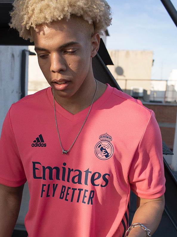 Adidas 2020-21 Real Madrid Youth Third Jersey - Black-Pink