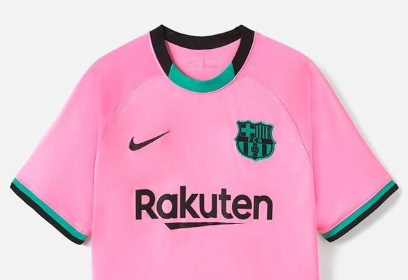 NIKE BARCELONA MEN'S 2019 `MESSI` 3RD JERSEY PINK - Soccer Plus